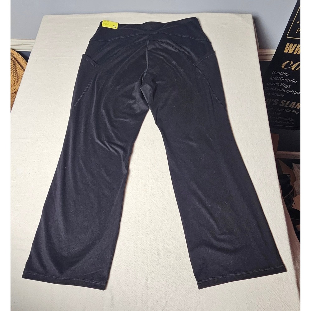 All in Motion Womens XL Short High-Rise Straight-Leg Pant Contour Curvy Black - Picture 2 of 9
